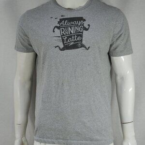 Original Penguin Men's Always Running Latte T-Shirt L Short Sleeve Grey NWT